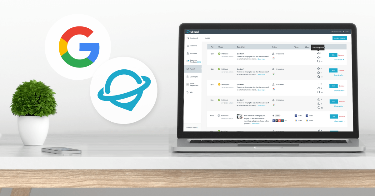 Nurture more advocates with Uberall’s new Google My Business API integration