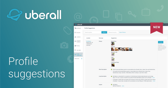 Uberall Profile suggestions: Just a few clicks away from complete location profiles