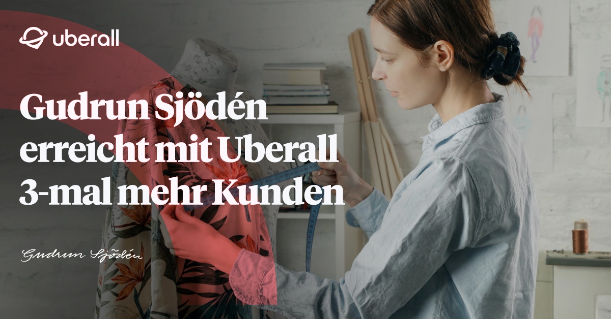 Gudrun Sjödén optimiert sein Reputation Management und erreicht mit Uberall 3-mal mehr Kunden