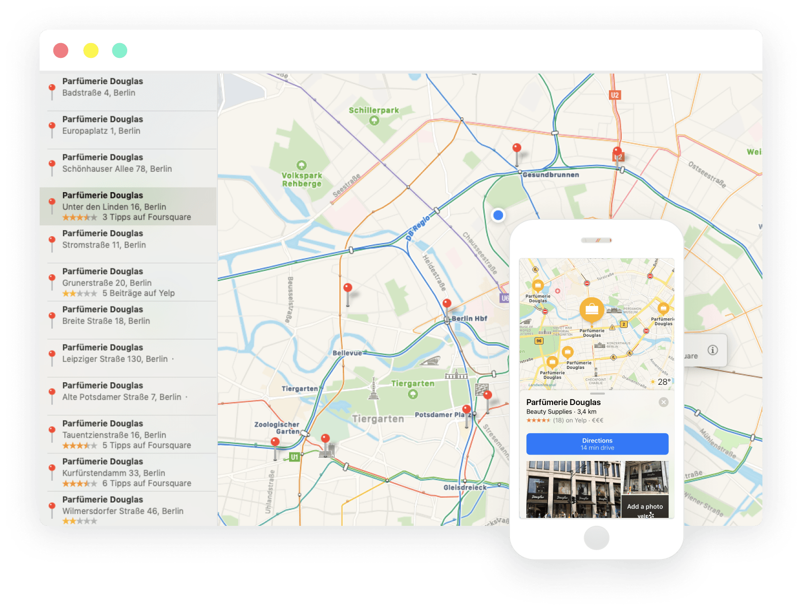 directory network apple maps