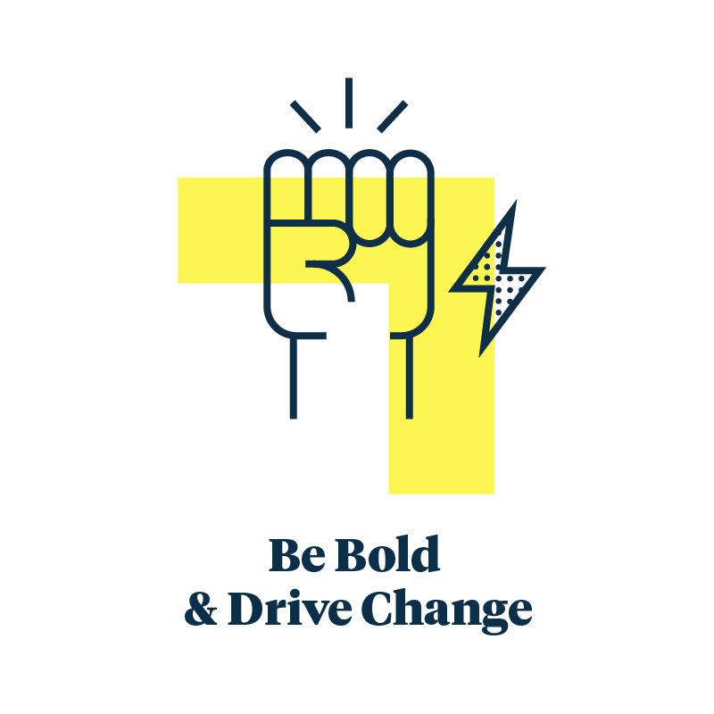 icon be bold drive change
