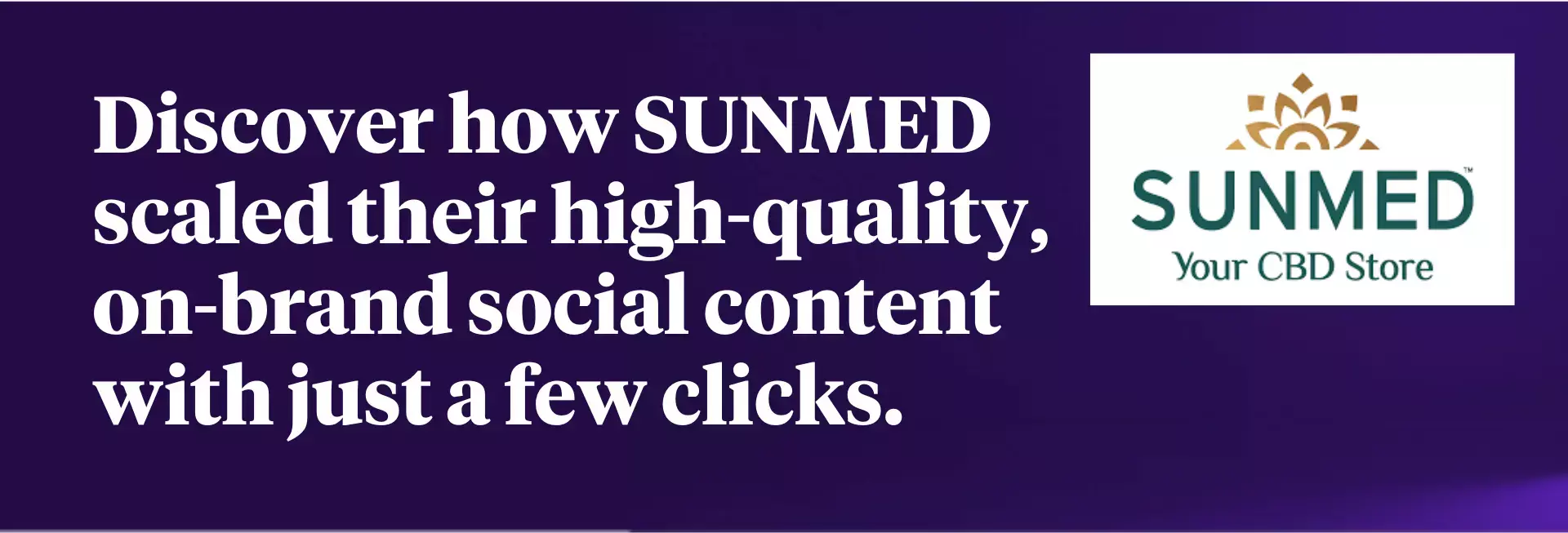 Banner leading to AI social writer success story