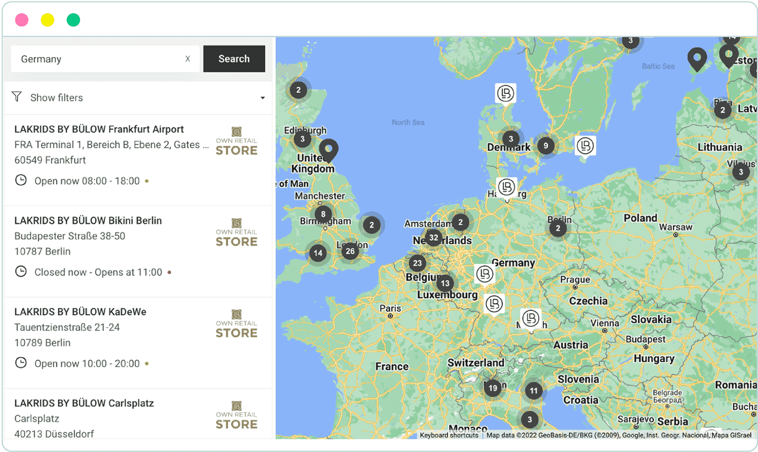 Store locator