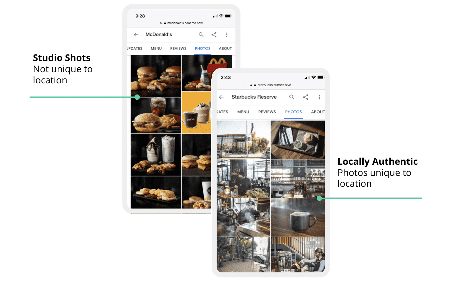 Google My Business Photos - Studio shots versus locally authentic