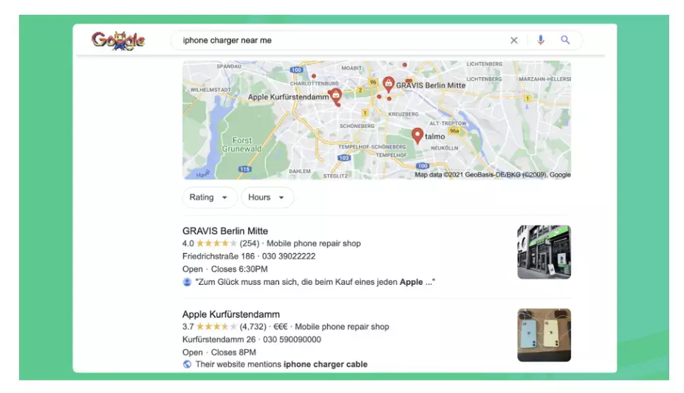 Uberall Blog Google Unternehmensprofil optimieren Produkte