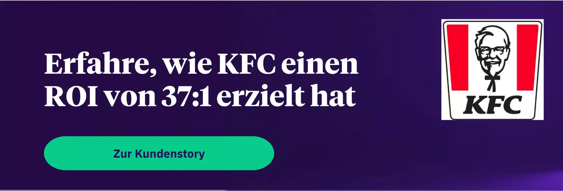 banner zur KFC schnellrestaurant case study