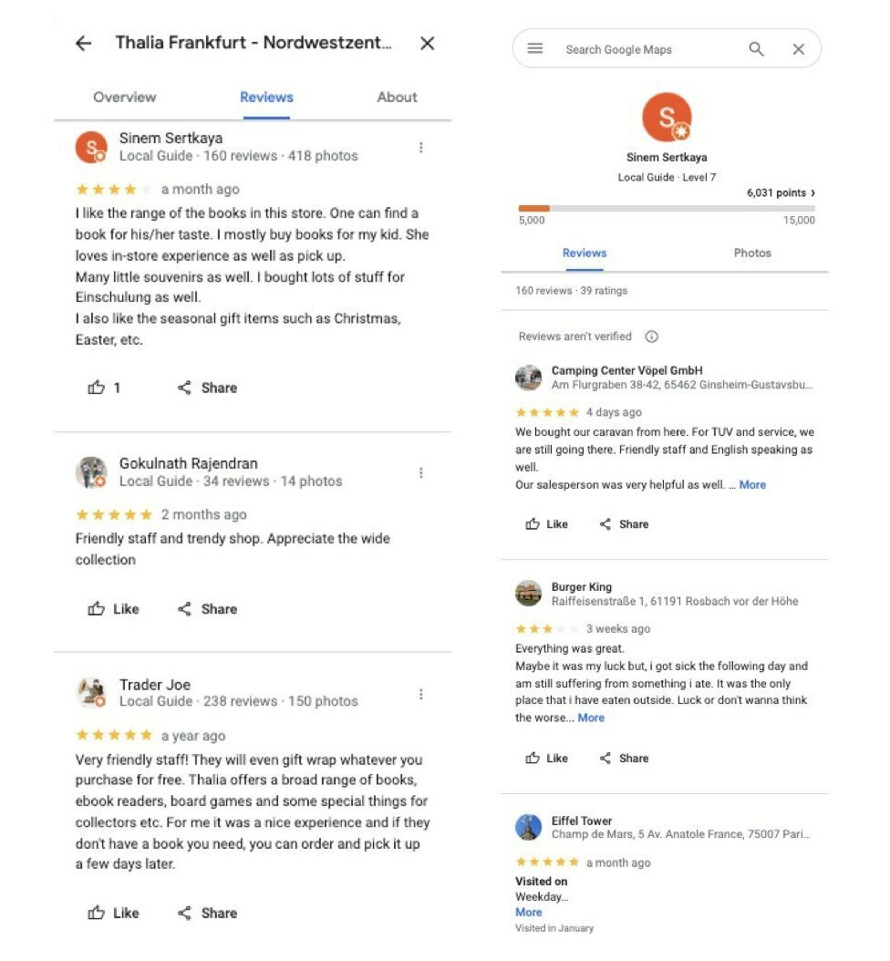 Uberall Blog Article Local Guides on Google Maps Reviews + Profile