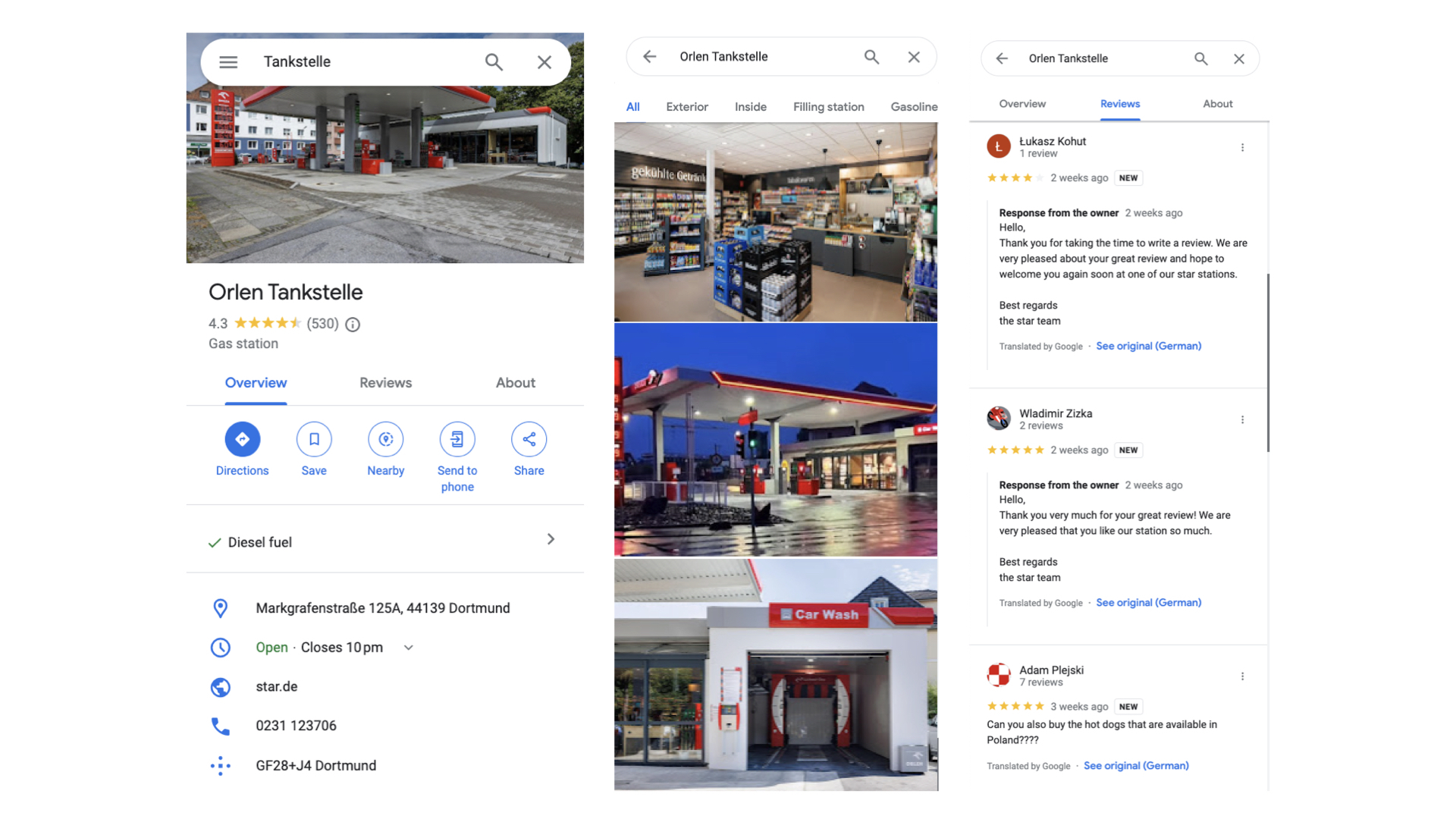 Uberall Case Study ORLEN Google Business Profile