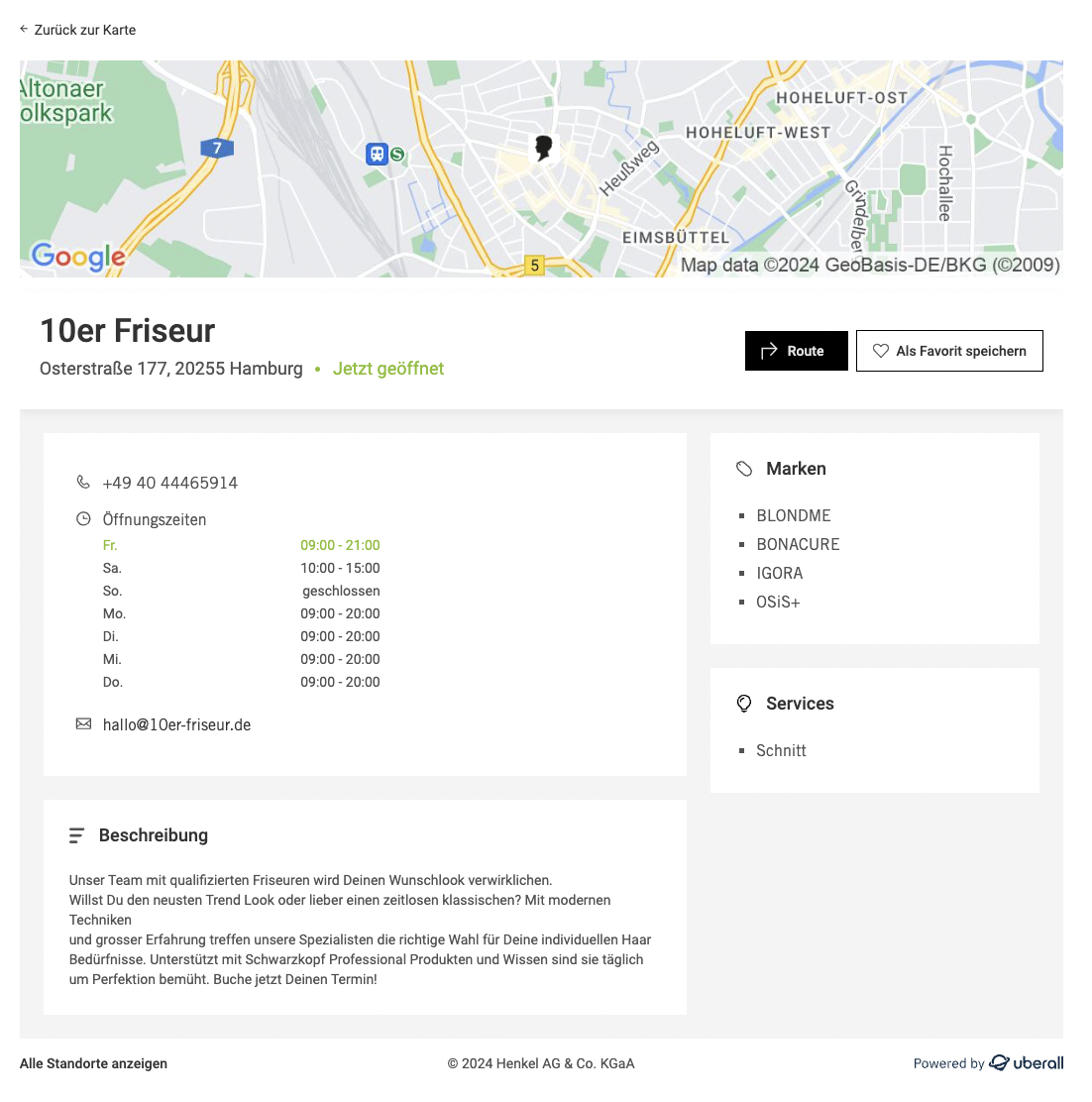 Uberall Case Study Schwarzkopf Professional Lokale Landingpage